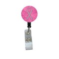 Carolines Treasures Carolines Treasures AN1205BR Pink Ribbon for Breast Cancer Awareness Retractable Badge Reel AN1205BR